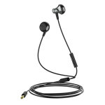LDNIO earphones με μικρόφωνο HP08, 3.5mm σύνδεση, Φ13mm, 1.2m, γκρι - Image 3