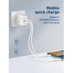 LDNIO καλώδιο USB-C σε USB-C LC611C, 65W PD, 1m, λευκό - Image 2