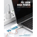 LDNIO καλώδιο USB-C σε USB-C LC602C, 100W PD, 2m, γκρι - Image 2