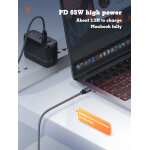 LDNIO καλώδιο USB-C σε USB-C LC442C, 65W PD, 2m, γκρι - Image 2