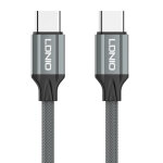 LDNIO καλώδιο USB-C σε USB-C LC442C, 65W PD, 2m, γκρι