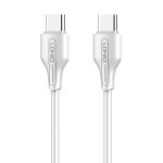 LDNIO καλώδιο USB-C σε USB-C LC122C, 65W PD, 2m, λευκό