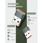 LDNIO αντάπτορας USB σε USB-C LC150, αρσενικό σε θηλυκό, γκρι - Image 3