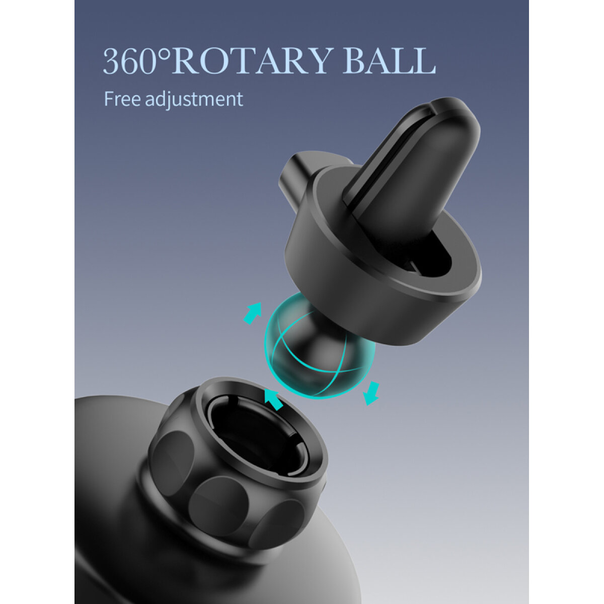 LDNIO ασύρματος φορτιστής & βάση αυτοκινήτου MA20, 15W, μαύρο - Image 3