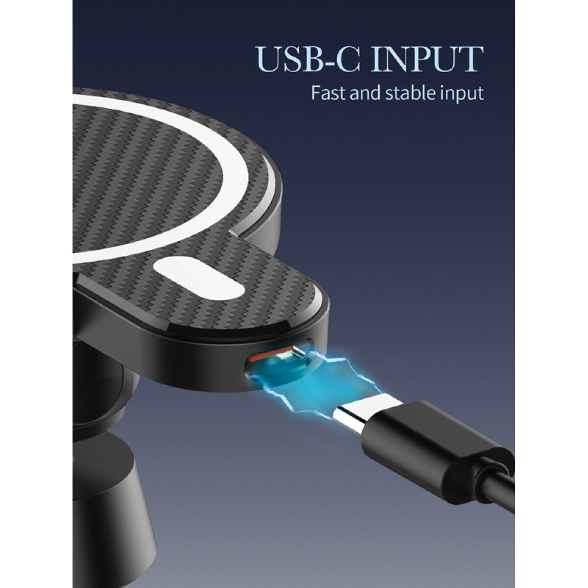 LDNIO ασύρματος φορτιστής & βάση αυτοκινήτου MA20, 15W, μαύρο - Image 5