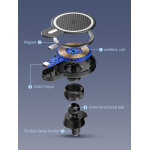 LDNIO ασύρματος φορτιστής & βάση αυτοκινήτου MA20, 15W, μαύρο - Image 6