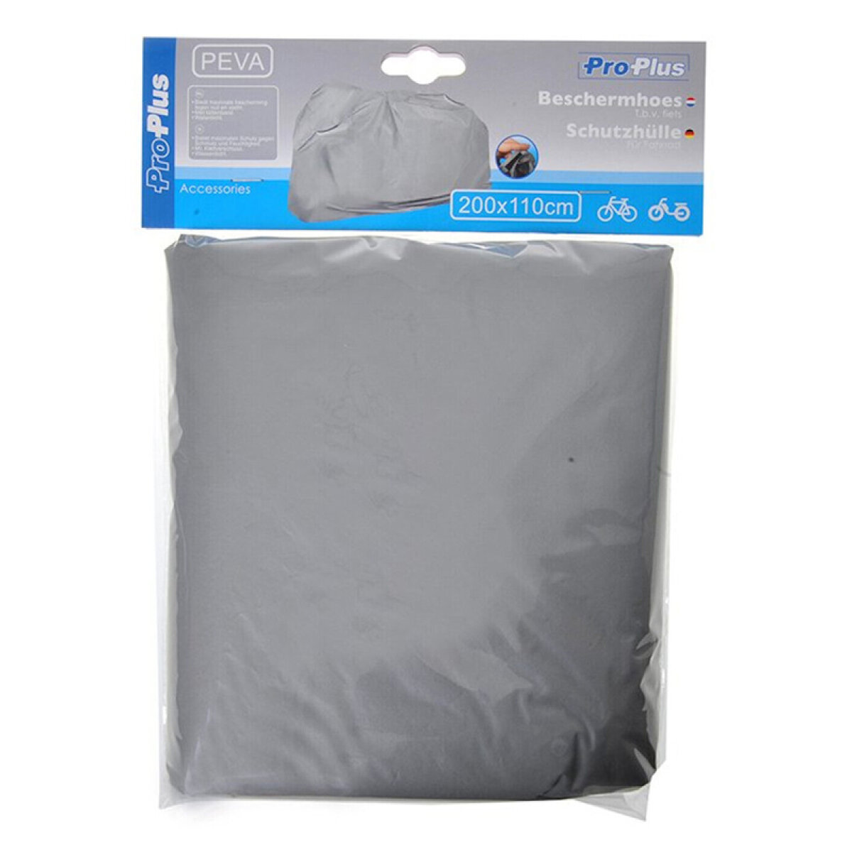 PROPLUS κουκούλα ποδηλάτου 730768, 200x110cm, γκρι - Image 3