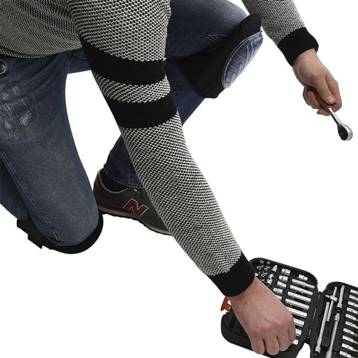 PROPLUS σετ επιγονατίδες εργασίας 780920 με gel επένδυση, μαύρο - Image 3