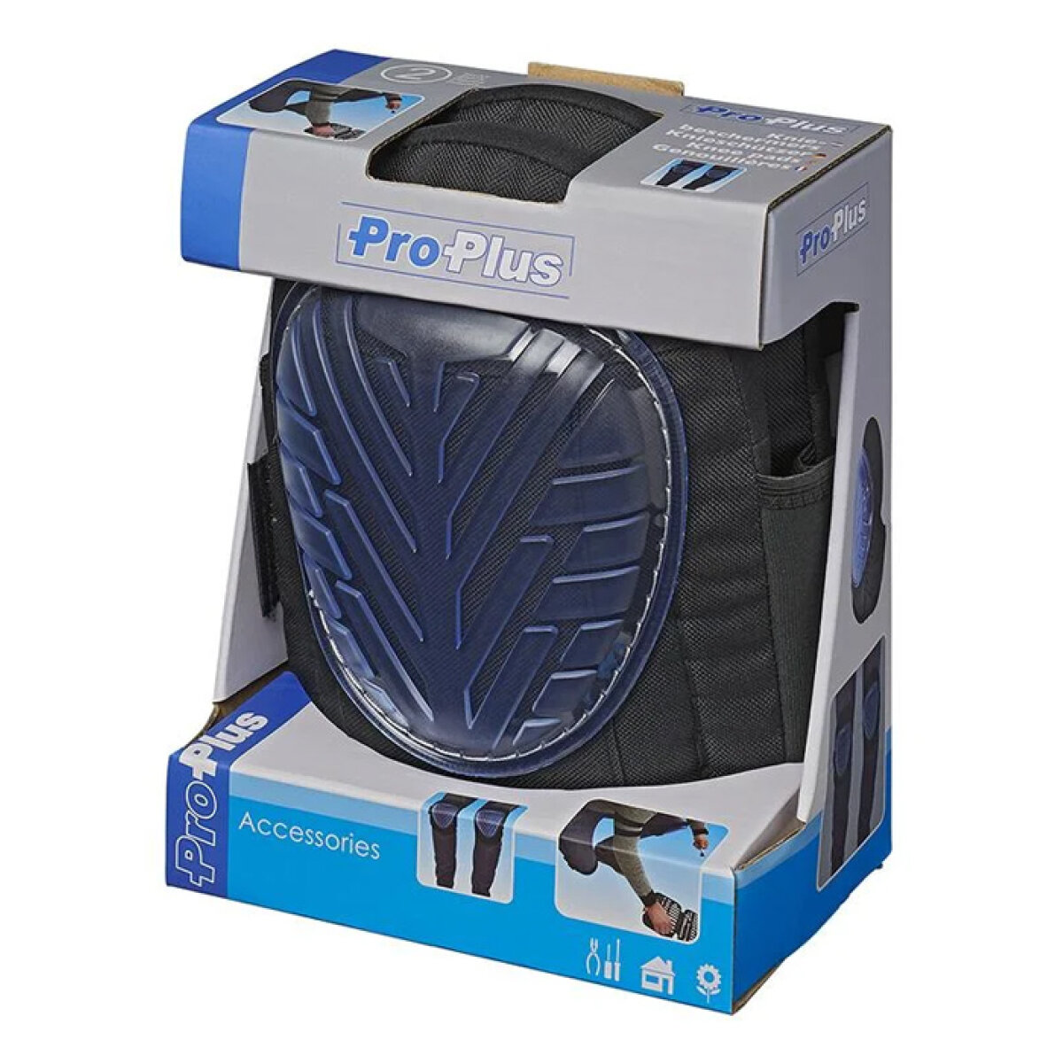 PROPLUS σετ επιγονατίδες εργασίας 780920 με gel επένδυση, μαύρο - Image 6