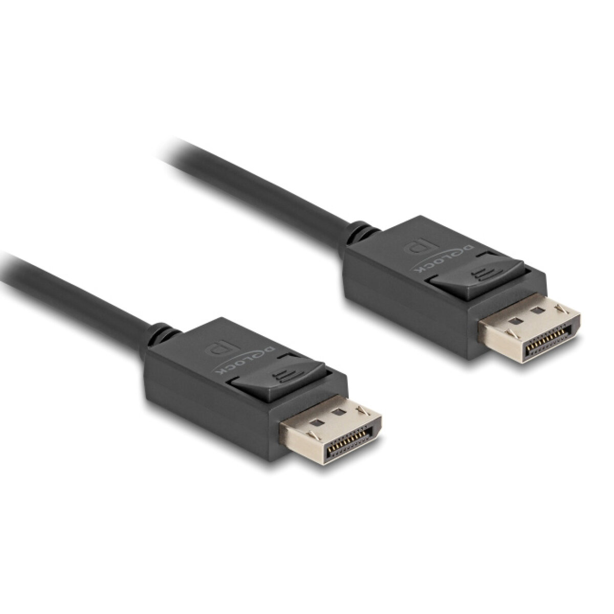 80493 DELOCK καλώδιο DisplayPort 2.1 80493 8K/60Hz 4K/120Hz 40 Gbps, 2m, μαύρο - Image 1