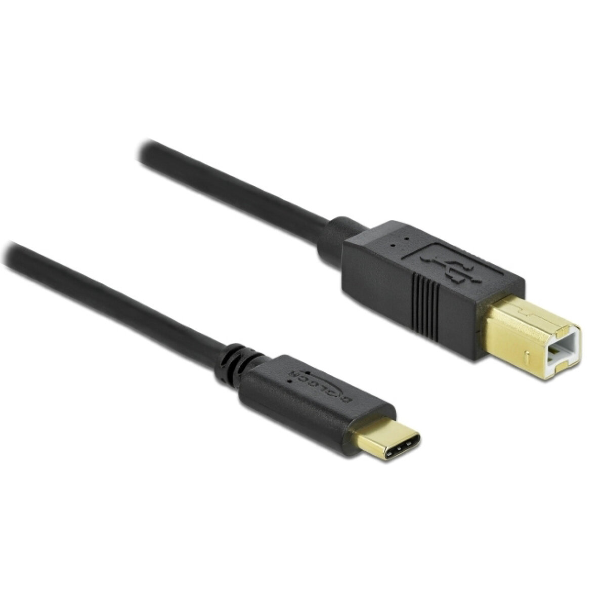 83330 DELOCK καλώδιο USB-C σε USB Type B 83330, 2m, μαύρο - Image 1