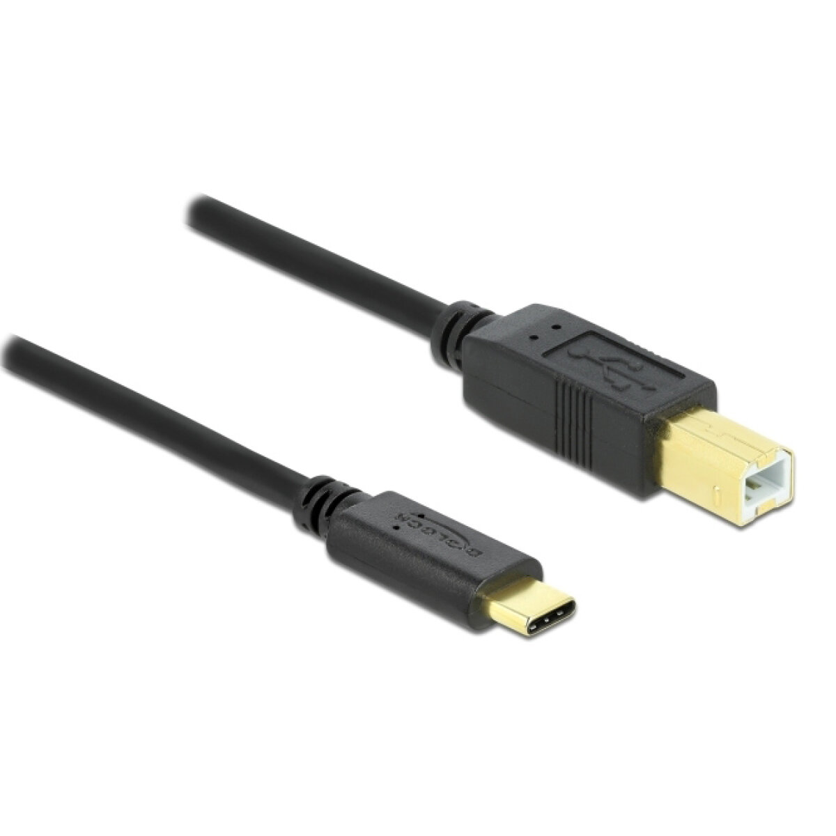 83601 DELOCK καλώδιο USB-C σε USB Type B 83601, 1m, μαύρο - Image 1