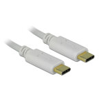 DELOCK καλώδιο USB-C 85357, 100W PD, 5A, 15cm, E-Marker, λευκό - Image 2