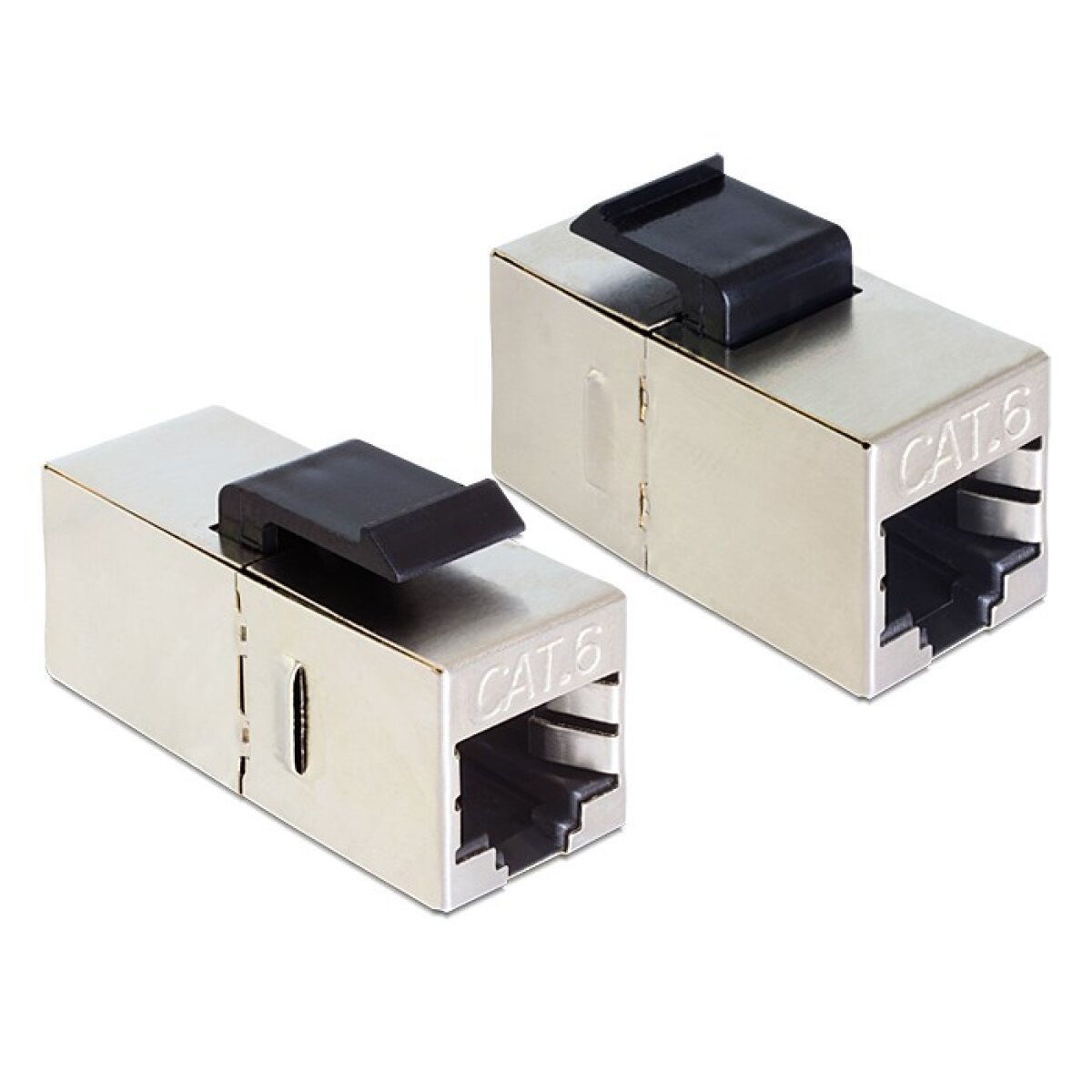 86210 DELOCK Keystone module RJ45 86210, Cat 6 STP, ασημί - Image 1