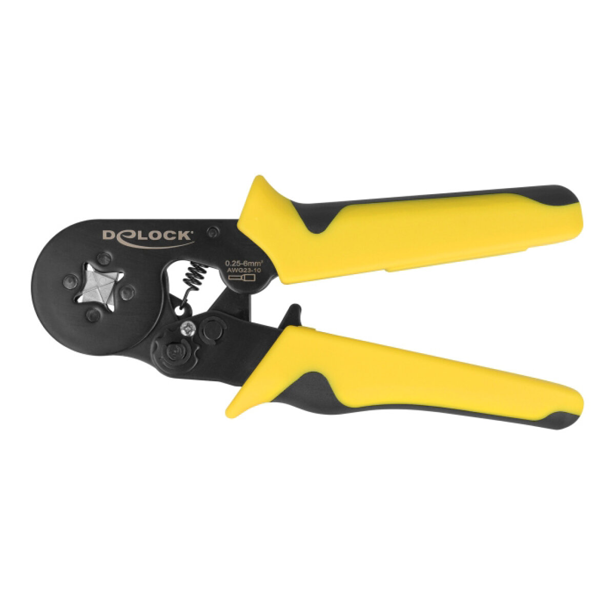 90558 DELOCK πρέσα ακροδεκτών 90558, αυτορυθμιζόμενη, τετράγωνο, 10-23 AWG - Image 1