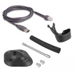 DELOCK USB barcode scanner 1D 90584, με καλώδιο σύνδεσης & βάση, μαύρο - Image 4