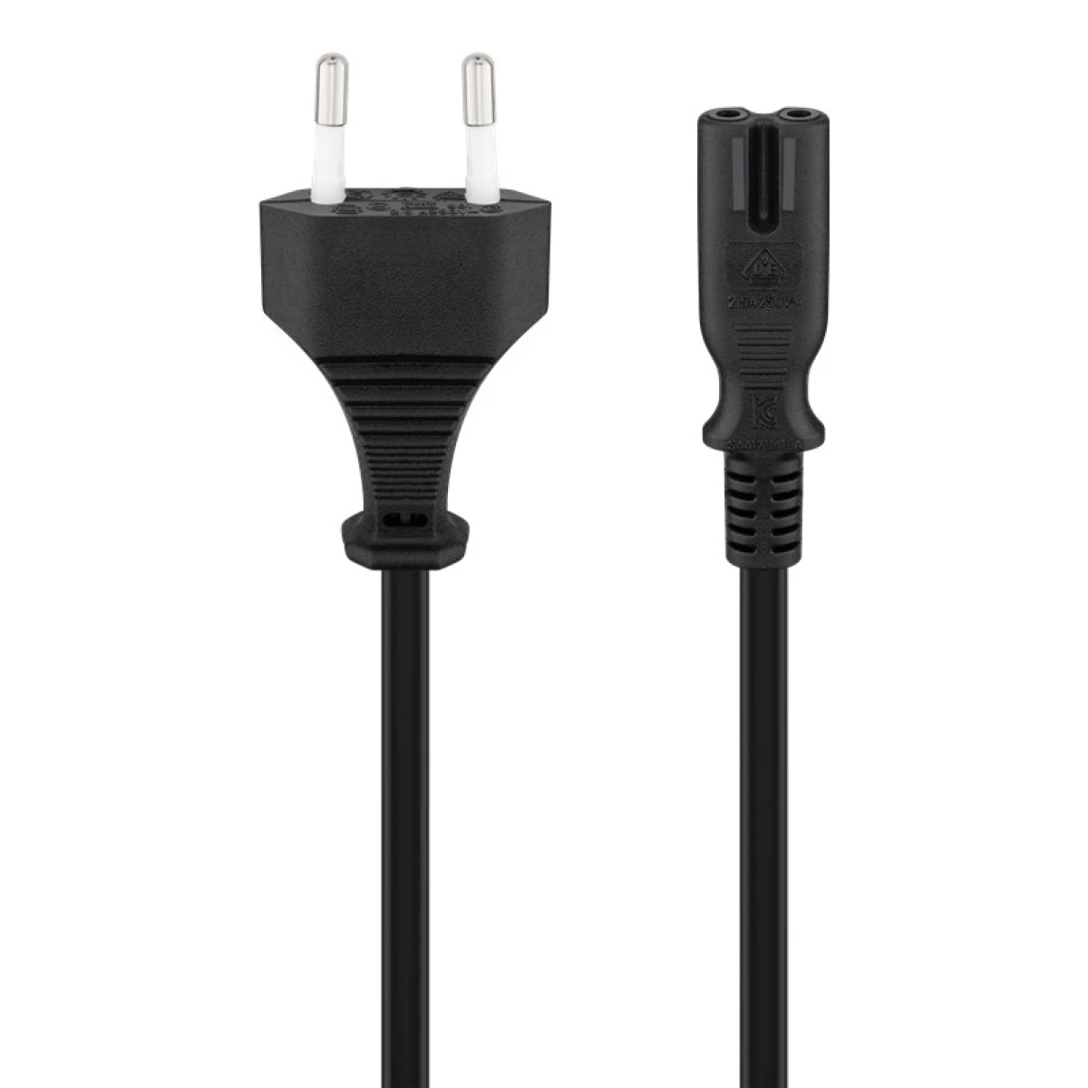 GOOBAY καλώδιο τροφοδοσίας Euro 95039, 2x 0.75mm², 5m, μαύρο - Image 1