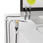 GOOBAY οργανωτές καλωδίων σιλικόνης 95183, 1 θέση, Φ7.8mm, λευκό, 5τμχ - Image 2