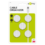 GOOBAY οργανωτές καλωδίων σιλικόνης 95183, 1 θέση, Φ7.8mm, λευκό, 5τμχ - Image 4