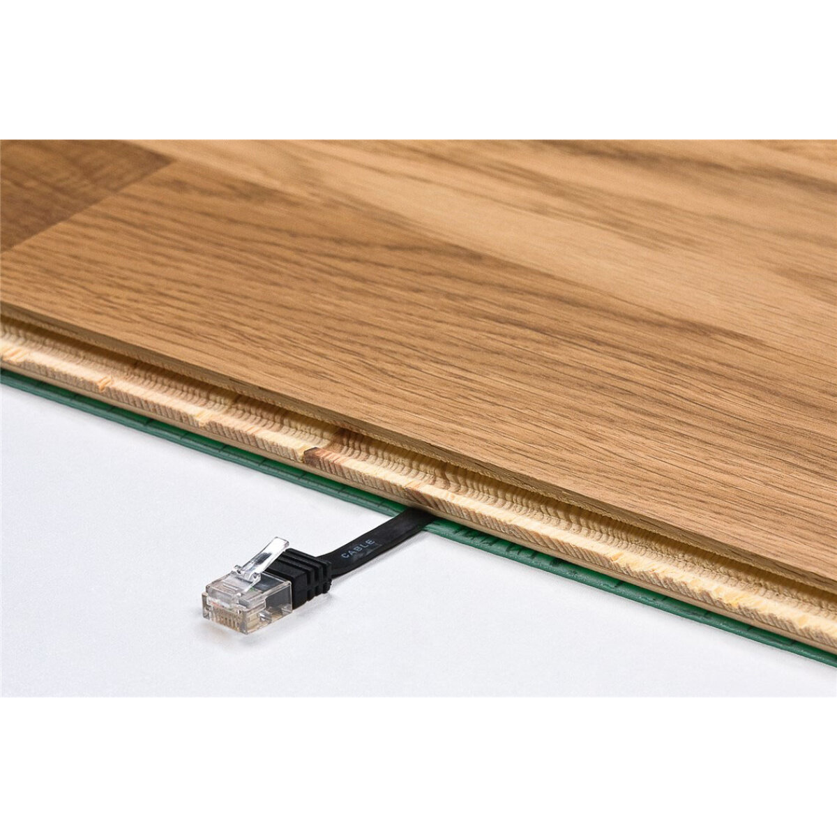 GOOBAY καλώδιο δικτύου 95387, CAT 6 U/UTP, flat, copper, 5m, μαύρο - Image 4