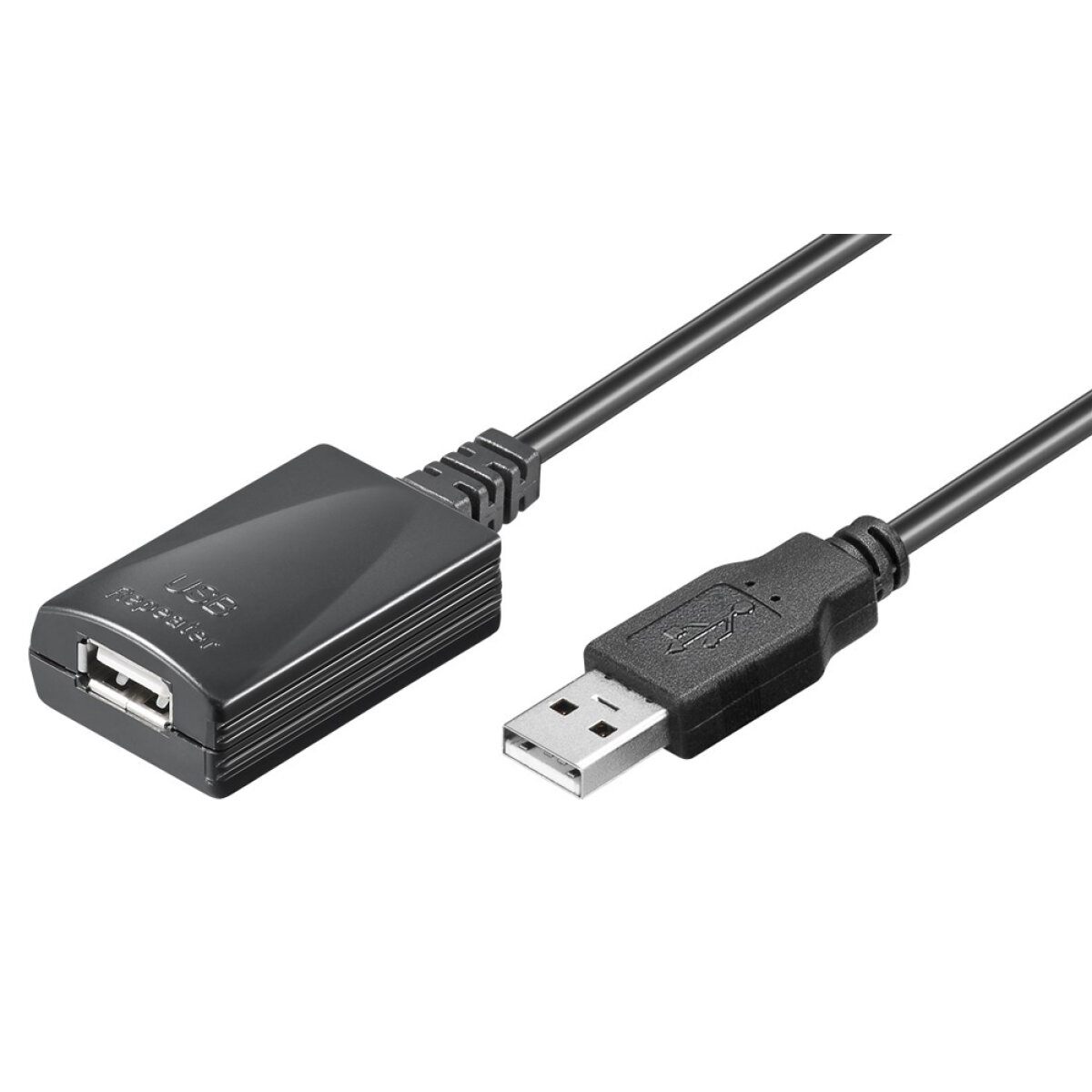 95439-1 GOOBAY καλώδιο προέκτασης USB 95439, active, 480Mbps, 5m, μαύρο - Image 2