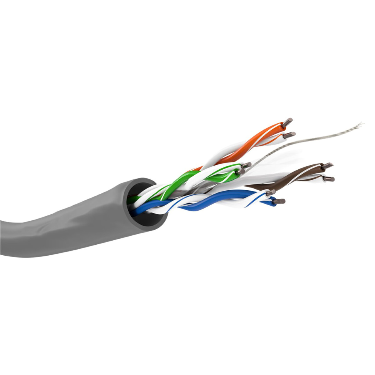 GOOBAY καλώδιο δικτύου 95694, CAT 6 U/UTP, CCA, 100m, γκρι - Image 1