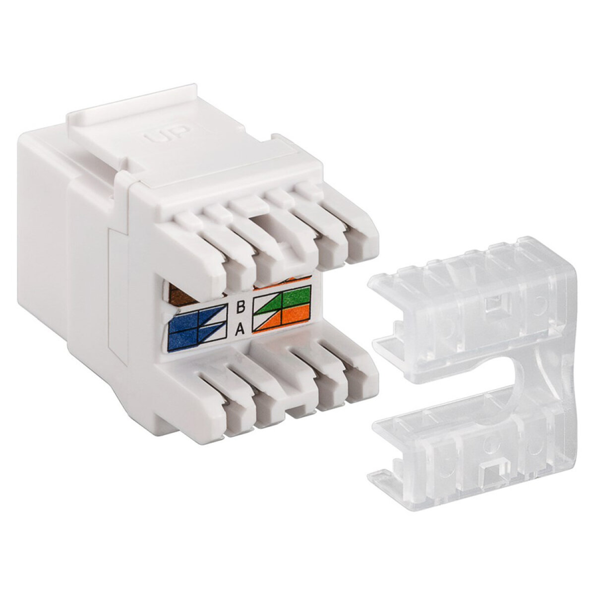 95740-1 GOOBAY Keystone module RJ45 CAT 6 95740, UTP, 250MHz, λευκό - Image 2