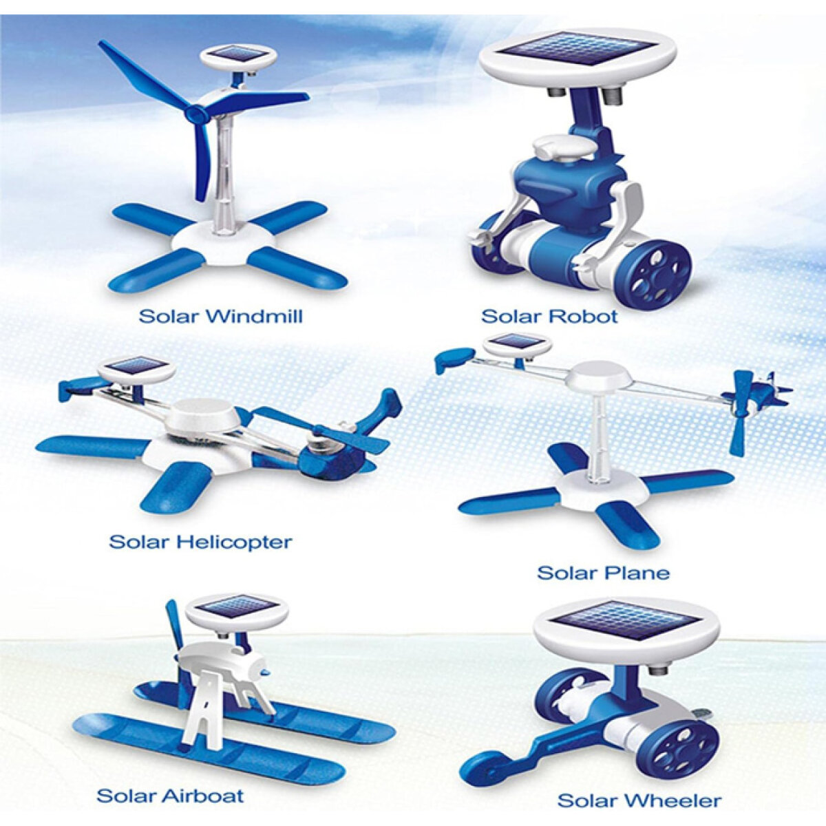 AG211D-1 Κιτ κατασκευής ηλιακού οχήματος/ρομπότ AG211D, 6 σε 1 - Image 2