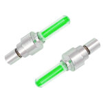 Καπάκι βαλβίδας ποδηλάτου AG304B, LED, 6.5cm, 2τμχ, πράσινο