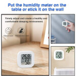 Μίνι ψηφιακό θερμόμετρο & υγρασιόμετρο AG355A, λευκό - Image 2