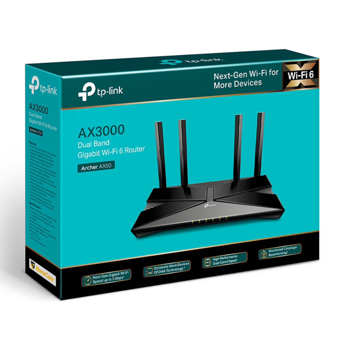 TP-LINK router Archer AX50, WiFi 6, 3000Mbps AX3000, Ver. 1.0 - Image 4