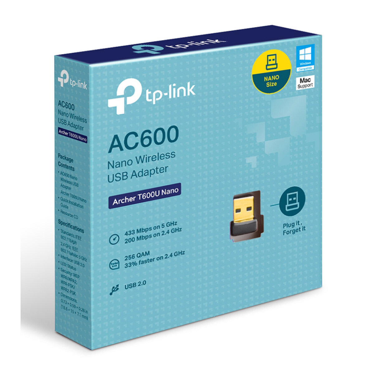 ARCHER-T600UNANO-2 TP-LINK ασύρματος USB αντάπτορας δικτύου Archer T600U Nano, 600Mbps, V.1 - Image 3