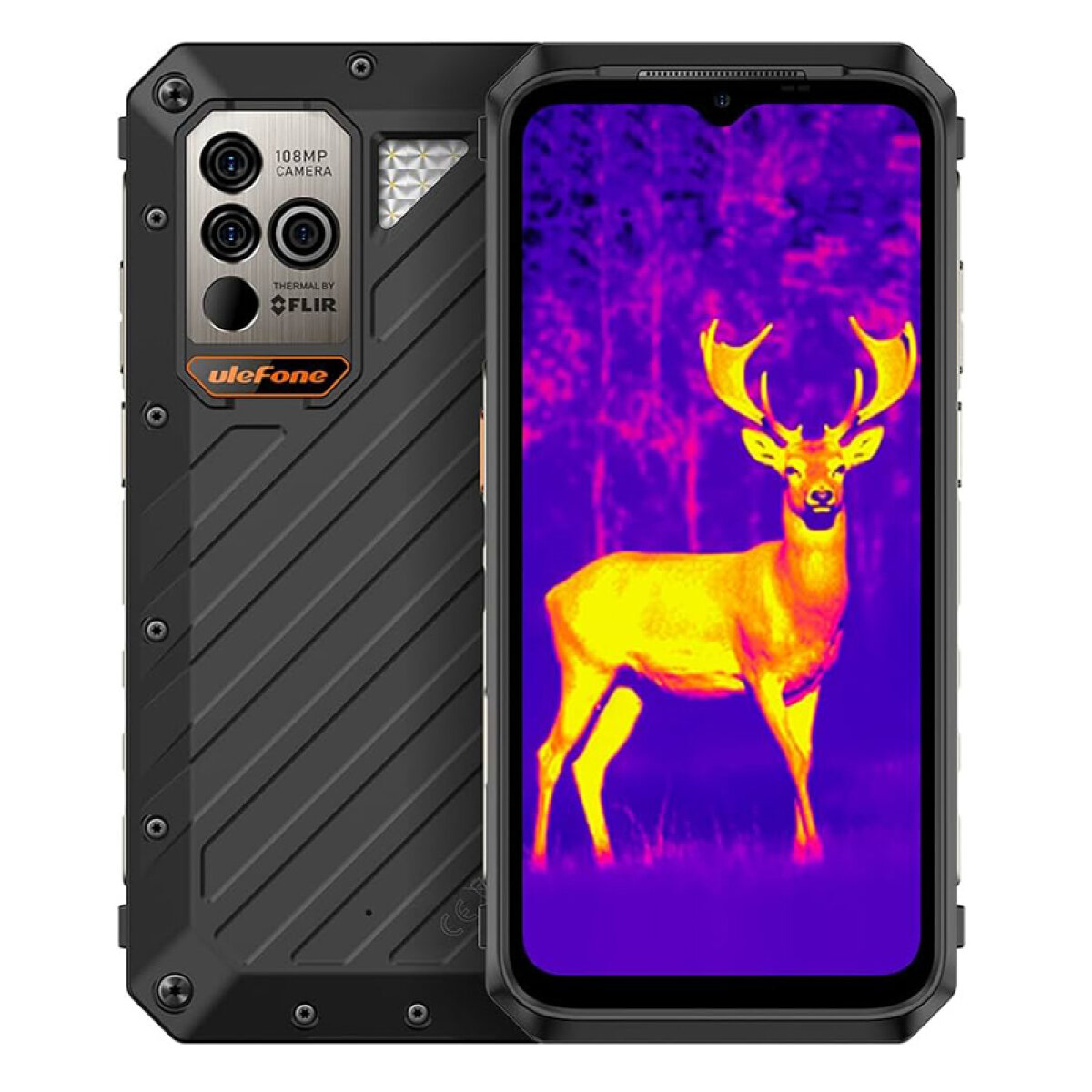 ARMOR18TU-BK ULEFONE smartphone Power Armor 18T Ultra, 6.58", 12/512GB, 5G, 9600mAh, IP68/IP69K, μαύρο - Image 1
