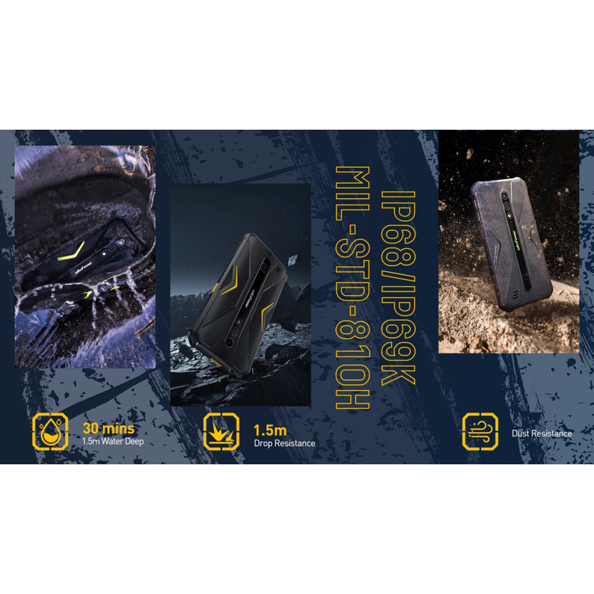ARMORX12PRO-BK-4 ULEFONE smartphone Armor X12 Pro, 5.45", 4/64GB, 4860mAh, IP68/IP69K, μαύρο - Image 6