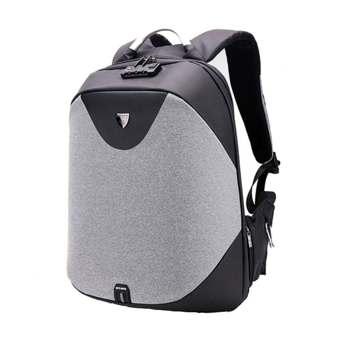B00208-DG ARCTIC HUNTER τσάντα πλάτης B00208 με θήκη laptop 15.6", λουκέτο TSA, 24L, γκρι - Image 1