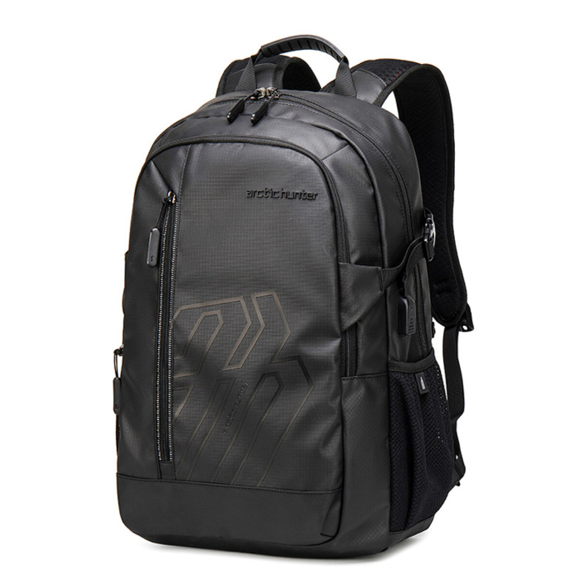 B00387-BK ARCTIC HUNTER τσάντα πλάτης B00387 με θήκη laptop 15.6", 26L, USB, μαύρη - Image 1
