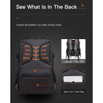 ARCTIC HUNTER τσάντα πλάτης B00387 με θήκη laptop 15.6", 26L, USB, μαύρη - Image 4