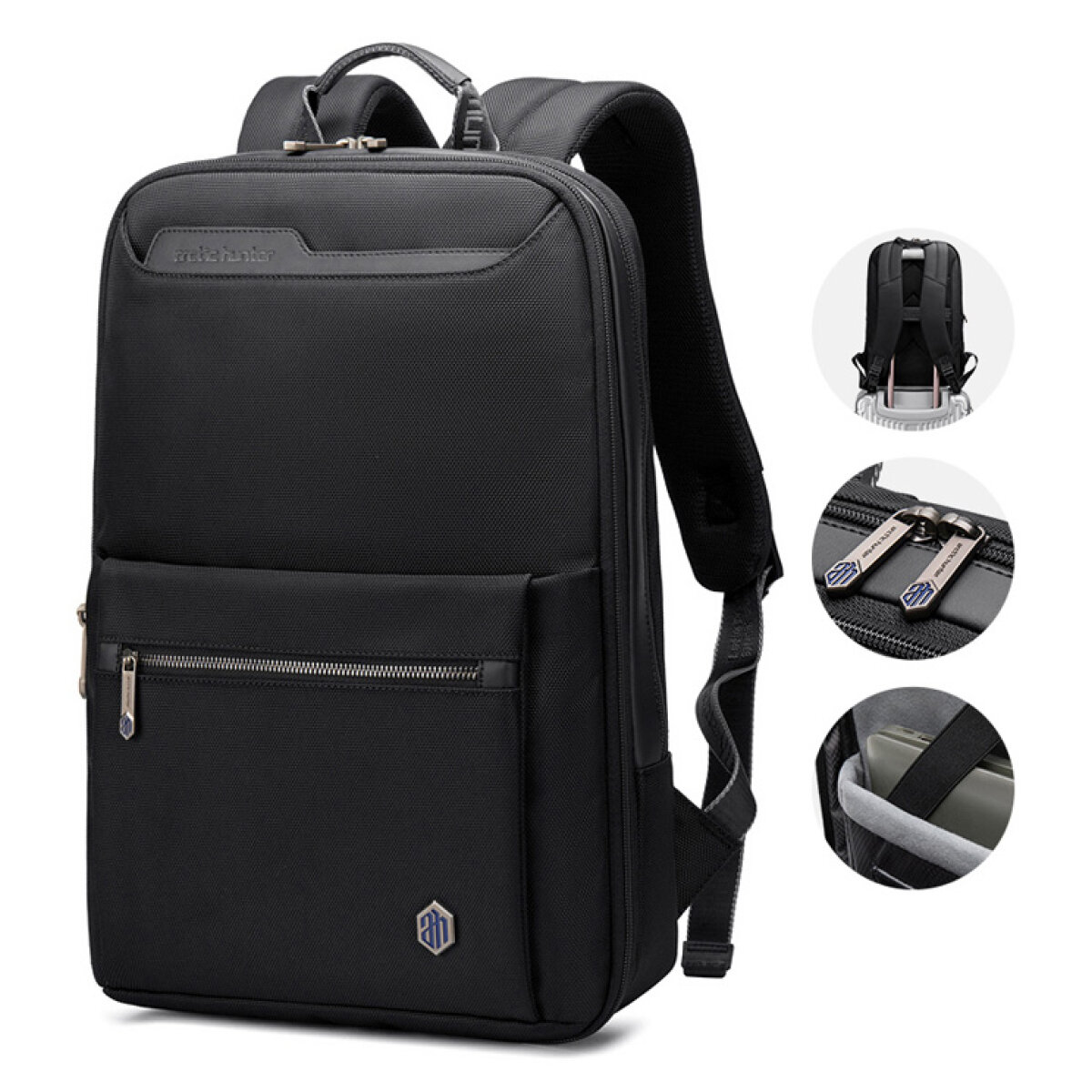 B00410-BK-5 ARCTIC HUNTER τσάντα πλάτης B00410 με θήκη laptop 15.6", πτυσσόμενη, 21L, μαύρη - Image 6