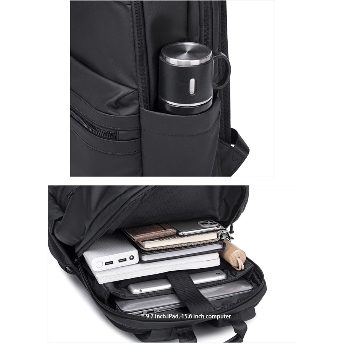 ARCTIC HUNTER τσάντα πλάτης B00536 με θήκη laptop 15.6", 21L, μαύρη - Image 2