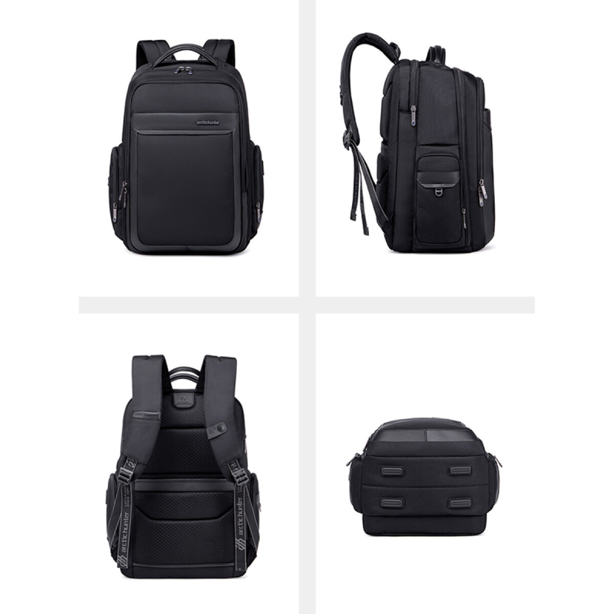 B00544-BK-6 ARCTIC HUNTER τσάντα πλάτης B00544 με θήκη laptop 17", 40L, USB, μαύρη - Image 7
