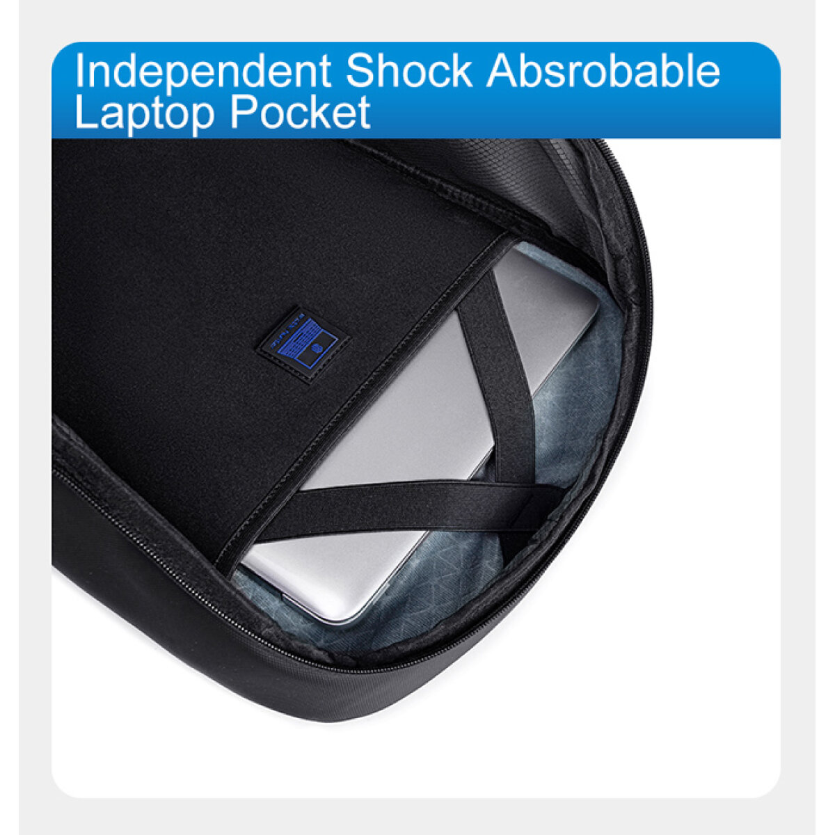 ARCTIC HUNTER τσάντα πλάτης B00559 με θήκη laptop 15.6", 21L, γκρι - Image 5