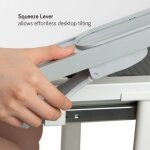 BRATECK σετ παιδικό γραφείο και καρέκλα B301, ρυθμιζόμενο, γκρι - Image 6