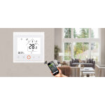 Smart θερμοστάτης πετρελαίου BHT-002-GBLWDB, dual band WiFi, χωνευτός, λευκός - Image 2
