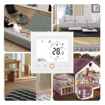 Smart θερμοστάτης πετρελαίου BHT-002-GBLWDB, dual band WiFi, χωνευτός, λευκός - Image 3
