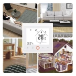 Smart θερμοστάτης πετρελαίου BHT-002-GBLWDB, dual band WiFi, χωνευτός, λευκός - Image 3