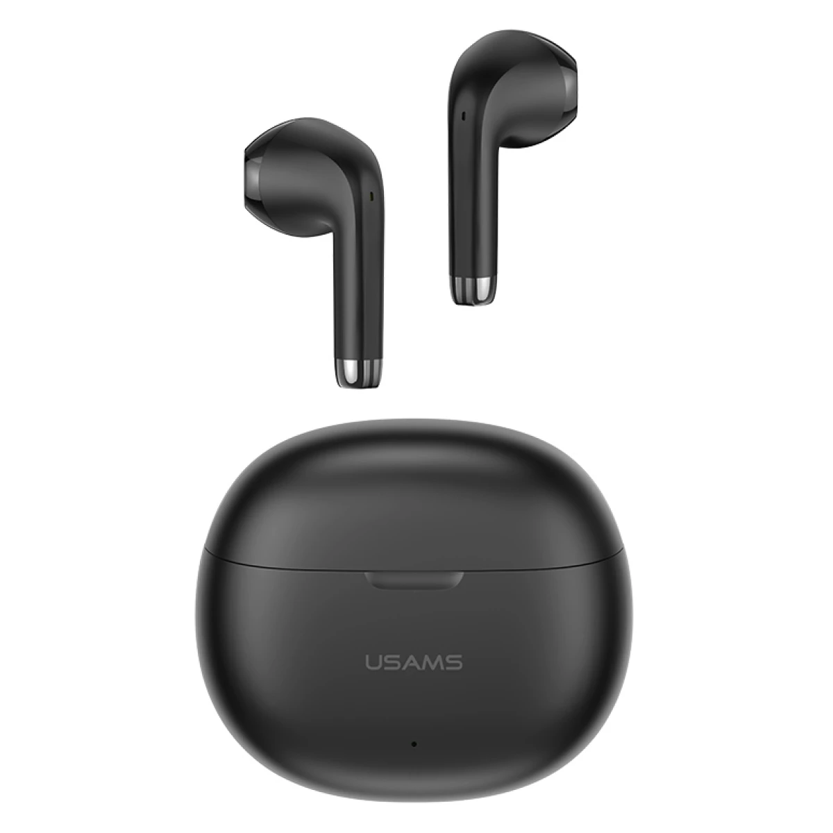 USAMS earphones με θήκη φόρτισης US-YO17, True Wireless, Φ13mm, μαύρα - Image 1
