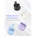 USAMS earphones με θήκη φόρτισης US-YO17, True Wireless, Φ13mm, μωβ - Image 2