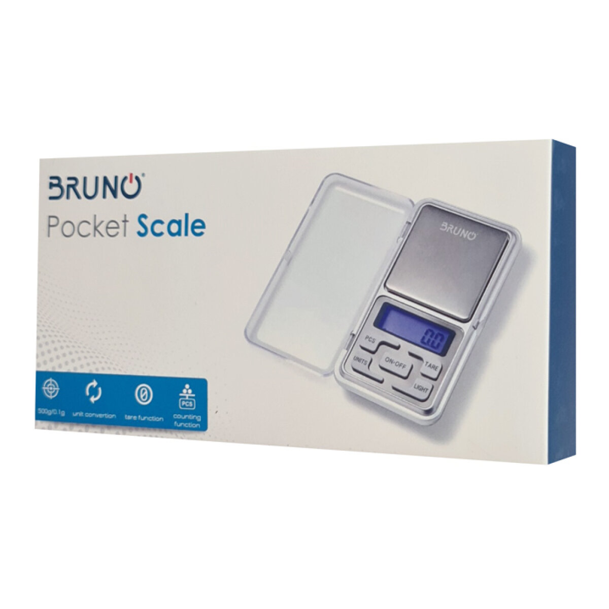 BRUNO μίνι ζυγαριά ακριβείας BRN-0076, έως 500g, ασημί - Image 4