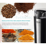 BRUNO μύλος άλεσης καφέ BRN-0094, 200W, inox-μαύρο - Image 3