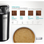 BRUNO μύλος άλεσης καφέ BRN-0094, 200W, inox-μαύρο - Image 7